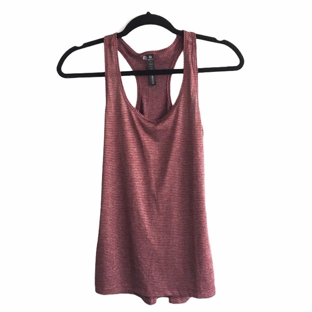 90 DEGREE by REFLEX Striped Racerback Tank Top XS